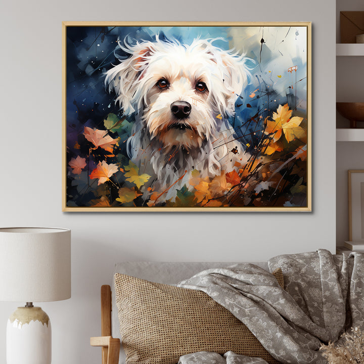 Popart Maltese Magic - Dog Canvas Wall Art