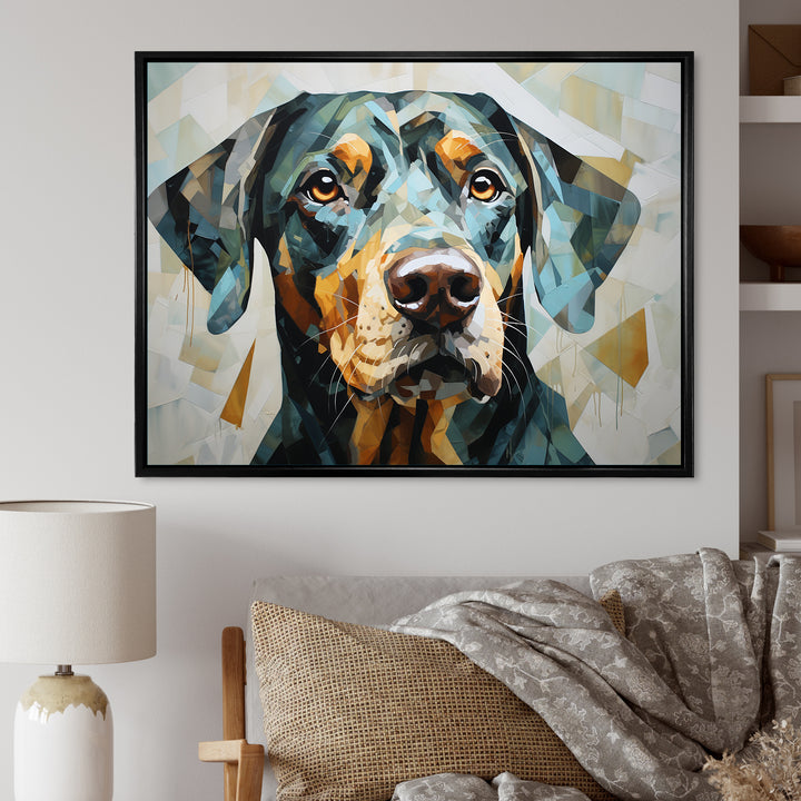 Shepherds Watchful Gaze Portrait - Dog Living Room Wall Art