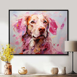 Pink Labrador Popart - Animals Canvas Wall Art