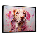 Pink Labrador Popart - Animals Canvas Wall Art