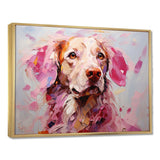 Pink Labrador Popart - Animals Canvas Wall Art