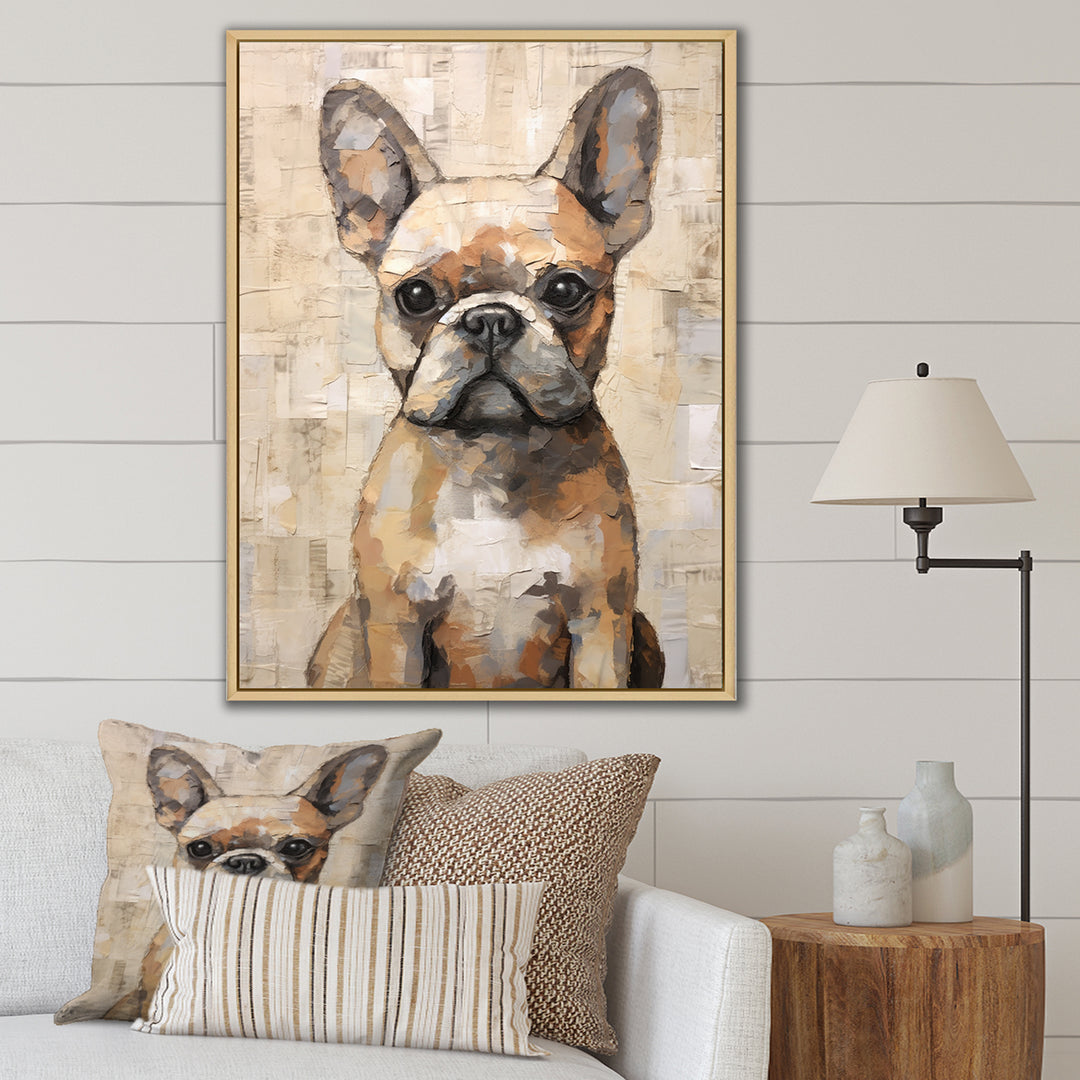 Boston Terrier Playful Portrait - Dog Wall Decor