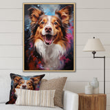 Papillon Prance - Dog Framed Canvas Art