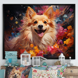 Pomeranian Playfulness - Dog Canvas Wall Art