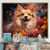 Pomeranian Playfulness - Dog Canvas Wall Art