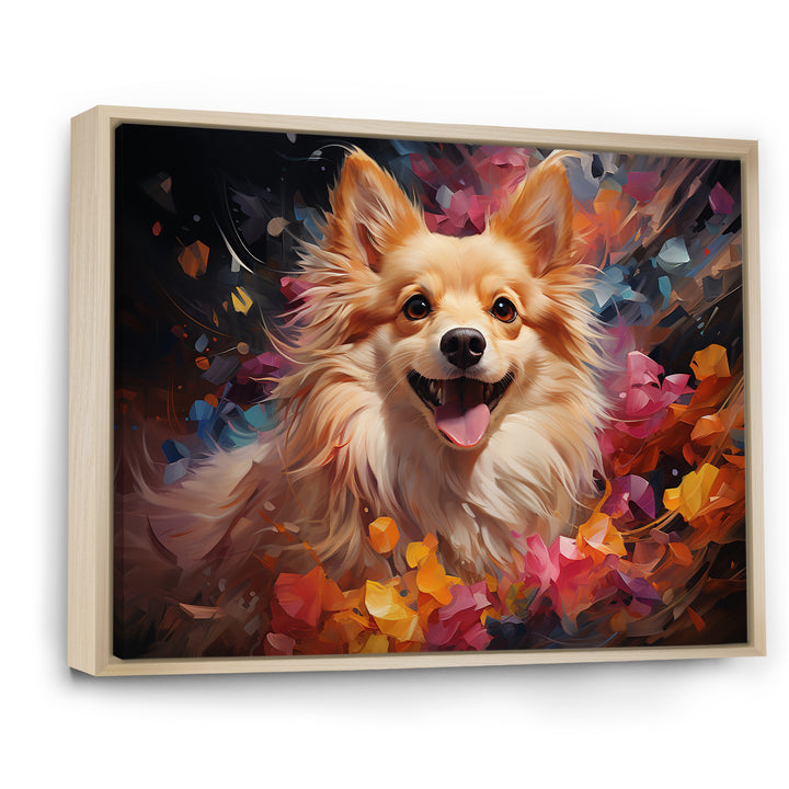 Pomeranian Playfulness - Dog Canvas Wall Art