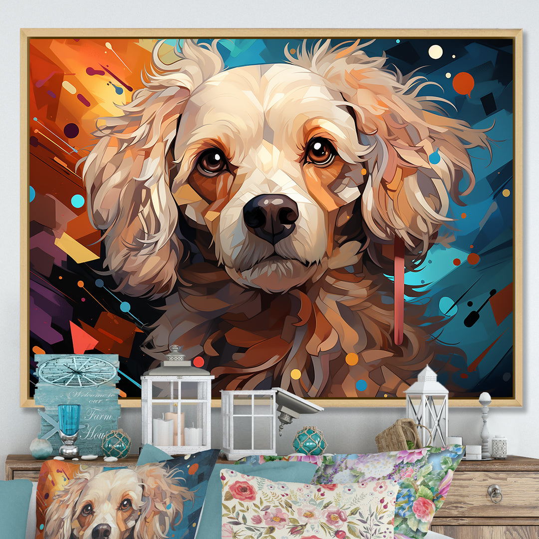 Poodle Pizzazz - Beige Dog Wall Art