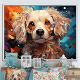 Poodle Pizzazz - Beige Dog Wall Art