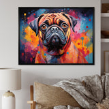 Popart Pug Parade - Beige Dog Wall Art