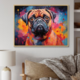 Popart Pug Parade - Beige Dog Wall Art