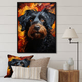 Puli Poetry Parade - Dog Large Canvas Wall Art