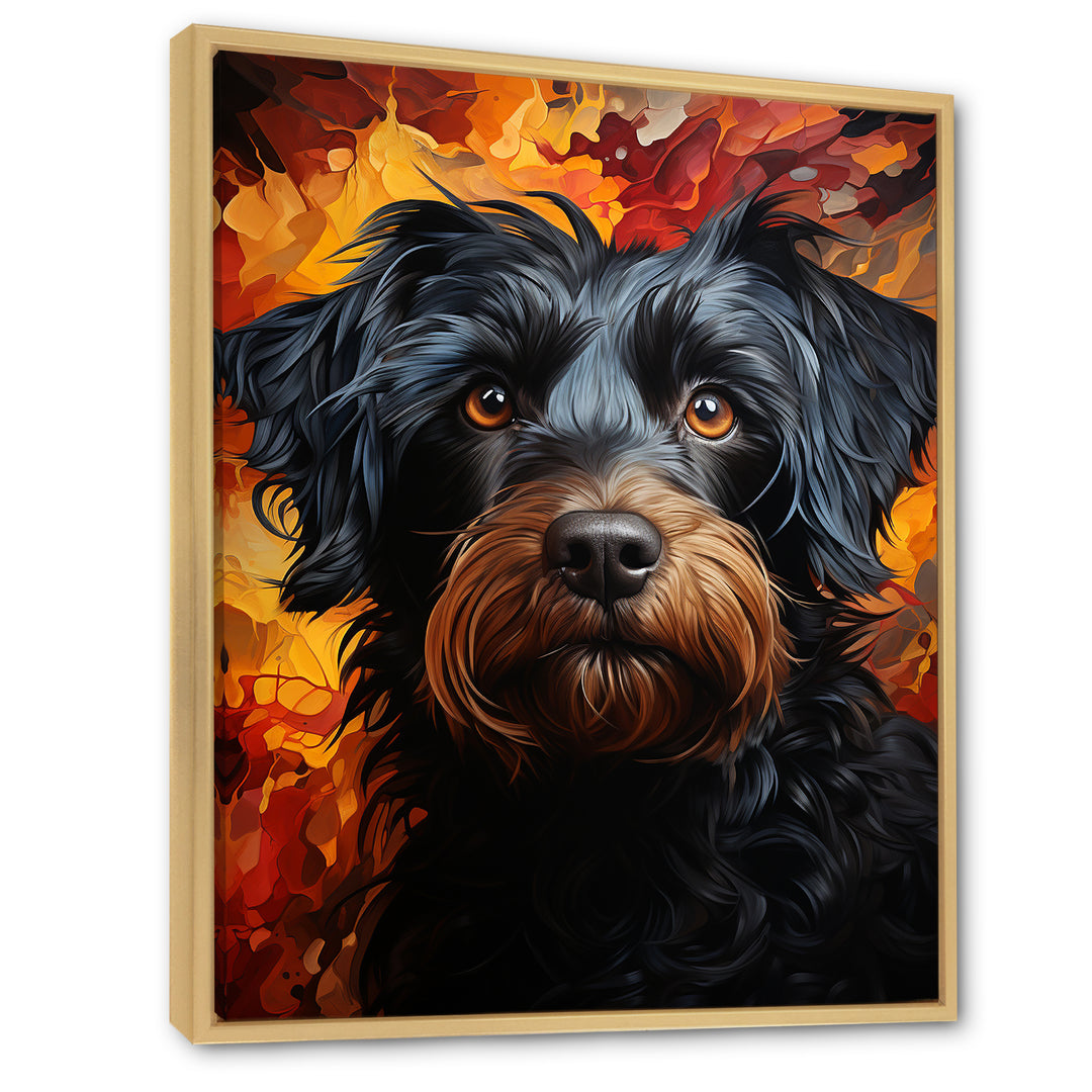 Puli Poetry Parade - Dog Large Canvas Wall Art