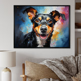 Popart Rat Terrier Rascal - Dog Living Room Wall Art