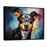 Popart Rat Terrier Rascal - Dog Living Room Wall Art