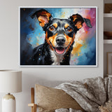 Popart Rat Terrier Rascal - Dog Living Room Wall Art