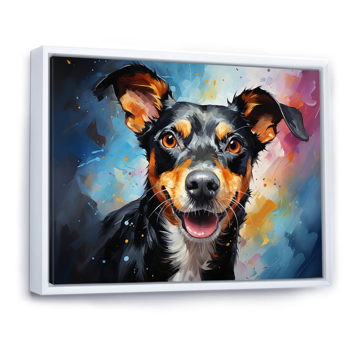 Popart Rat Terrier Rascal - Dog Living Room Wall Art