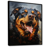 Rottweiler Resilience - Dog Canvas Wall Art