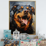 Rottweiler Resilience - Dog Canvas Wall Art