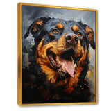 Rottweiler Resilience - Dog Canvas Wall Art