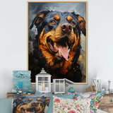 Rottweiler Resilience - Dog Canvas Wall Art