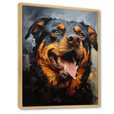 Rottweiler Resilience - Dog Canvas Wall Art
