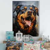 Rottweiler Resilience - Dog Canvas Wall Art