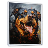 Rottweiler Resilience - Dog Canvas Wall Art
