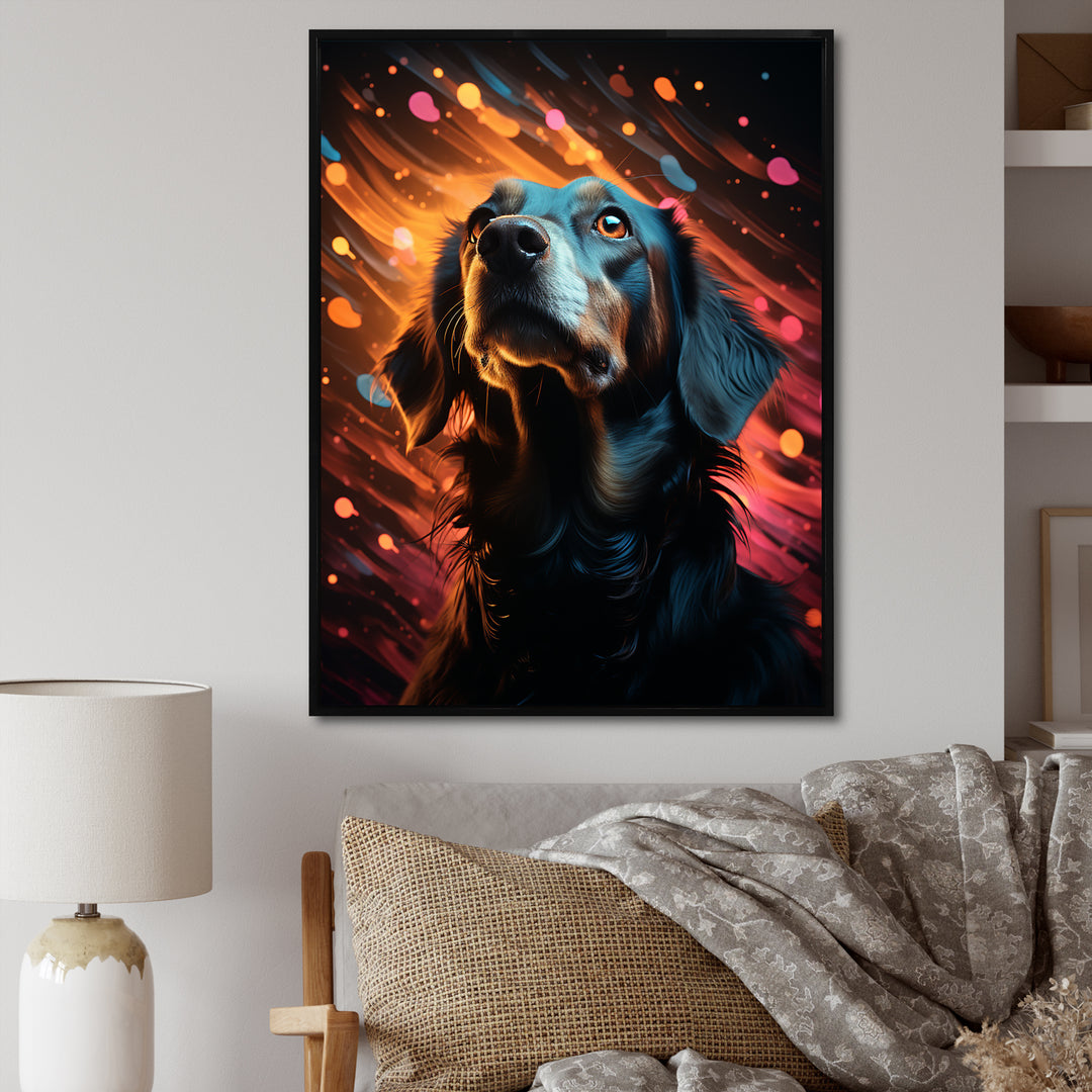 Popart Saluki Portrait - Dog Wall Art Prints