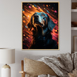 Popart Saluki Portrait - Dog Wall Art Prints