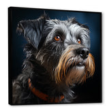 Portrait Schnauzer Sophistication - Black Dog Wall Art