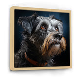 Portrait Schnauzer Sophistication - Black Dog Wall Art