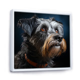 Portrait Schnauzer Sophistication - Black Dog Wall Art