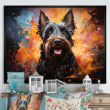 Scottish Terrier Splendor - Dog Framed Canvas Art