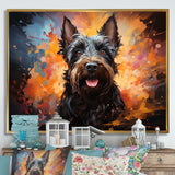 Scottish Terrier Splendor - Dog Framed Canvas Art
