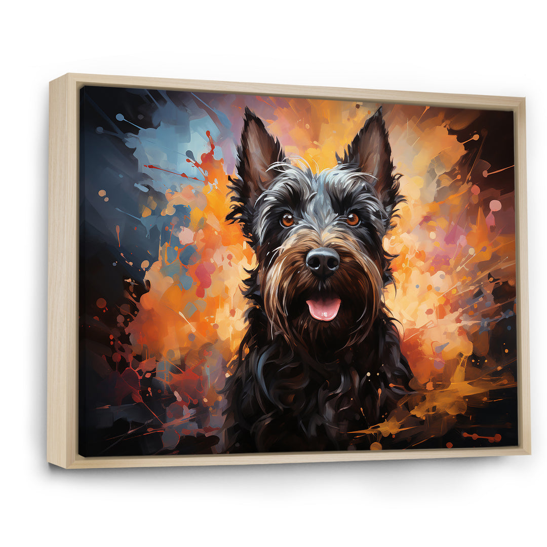 Scottish Terrier Splendor - Dog Framed Canvas Art