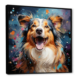 Popart Shetland Sheepdog Portrait - Dog Living Room Wall Art