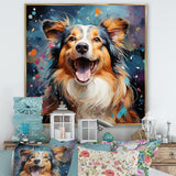 Popart Shetland Sheepdog Portrait - Dog Living Room Wall Art