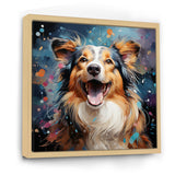 Popart Shetland Sheepdog Portrait - Dog Living Room Wall Art