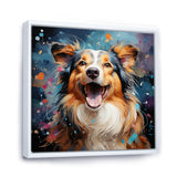 Popart Shetland Sheepdog Portrait - Dog Living Room Wall Art