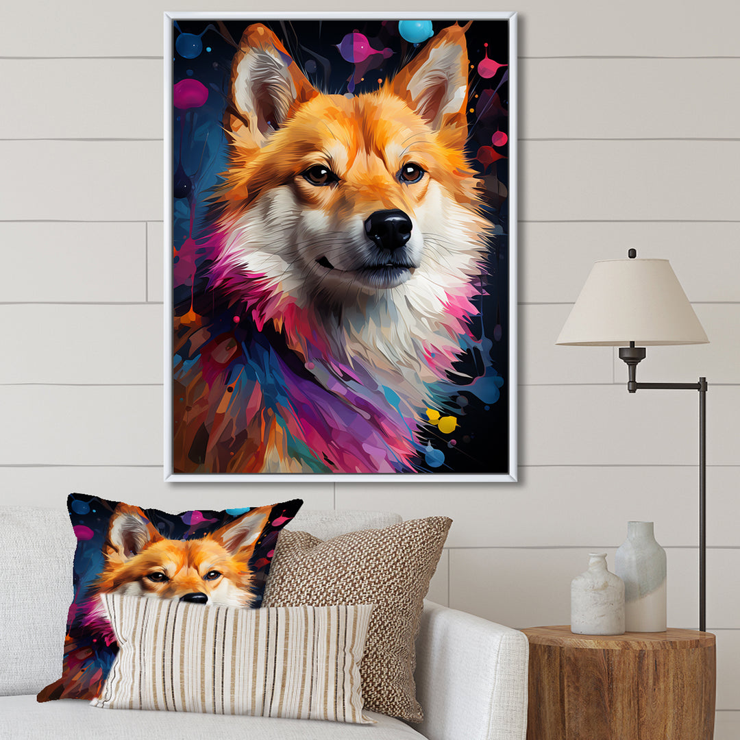 Modern Shiba Inu Spirit - Dog Wall Art Prints