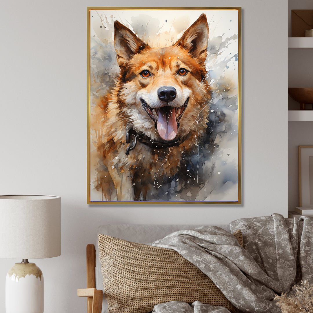 Shiba Inu Spirit - Brown Dog Wall Art