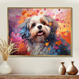Popart Shih Tzu Serenade - Beige Dog Wall Art