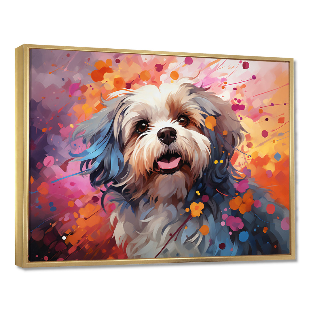 Popart Shih Tzu Serenade - Beige Dog Wall Art