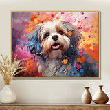 Popart Shih Tzu Serenade - Beige Dog Wall Art