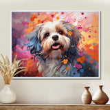 Popart Shih Tzu Serenade - Beige Dog Wall Art