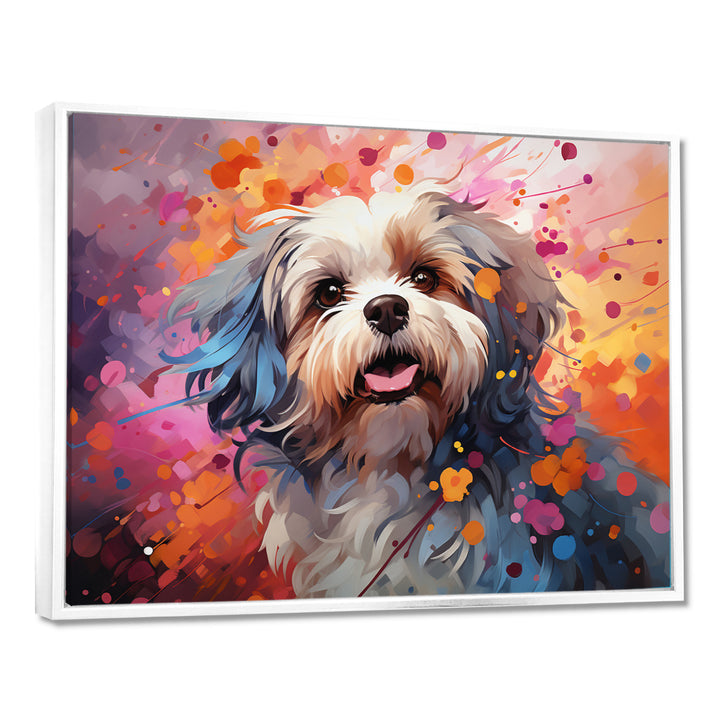 Popart Shih Tzu Serenade - Beige Dog Wall Art