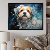 Blue Shih Tzu Serenity - Dog Large Canvas Wall Art