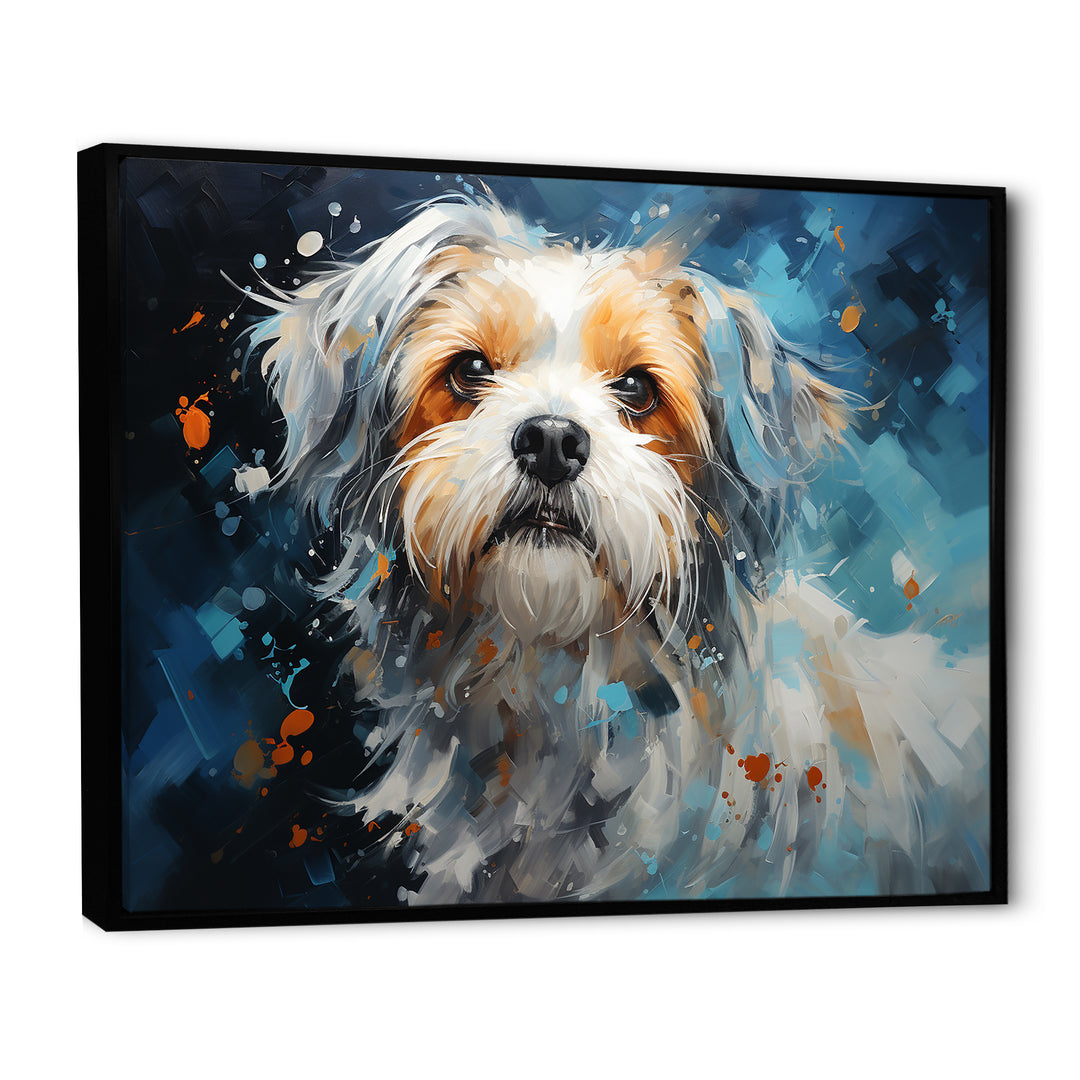 Blue Shih Tzu Serenity - Dog Large Canvas Wall Art
