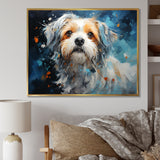 Blue Shih Tzu Serenity - Dog Large Canvas Wall Art
