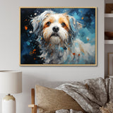 Blue Shih Tzu Serenity - Dog Large Canvas Wall Art